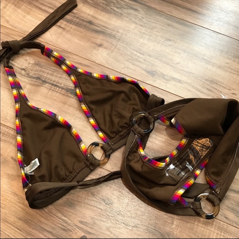 ‼️S🚫LD‼️ NWT Aerie Bikini Set Swimsuit Multicolor - Picture 4 of 7
